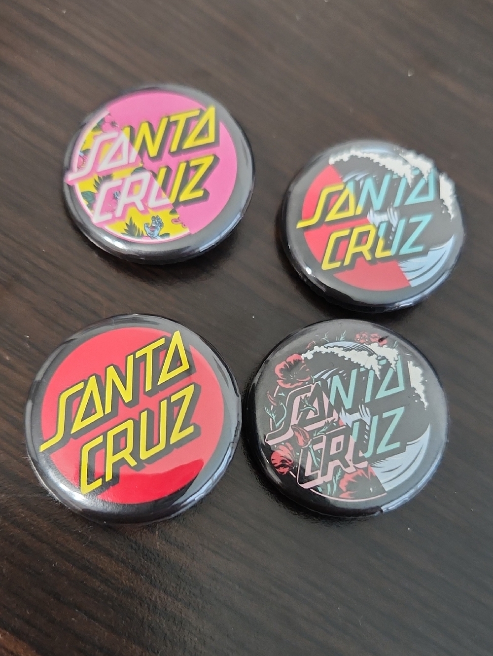 Santa Cruz Buttons (Set of 4)